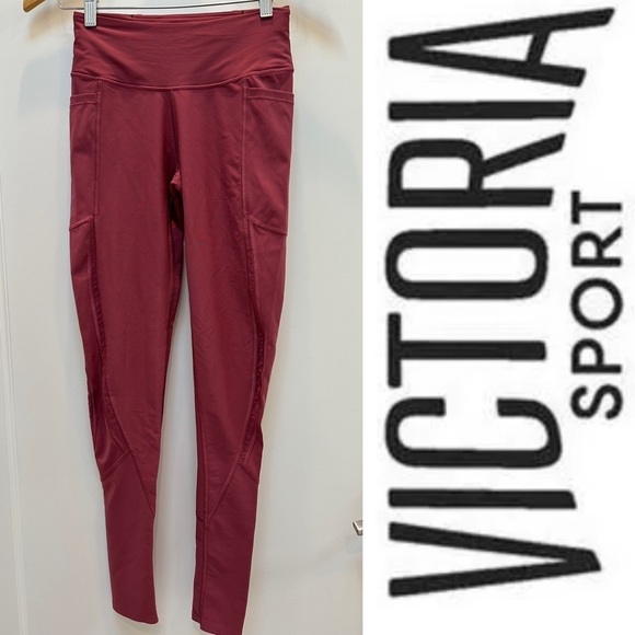 Victoria‎ Sport Total Knockout Leggings in Mauve/Rose, Size XS, MSRP $75 - Picture 4 of 7